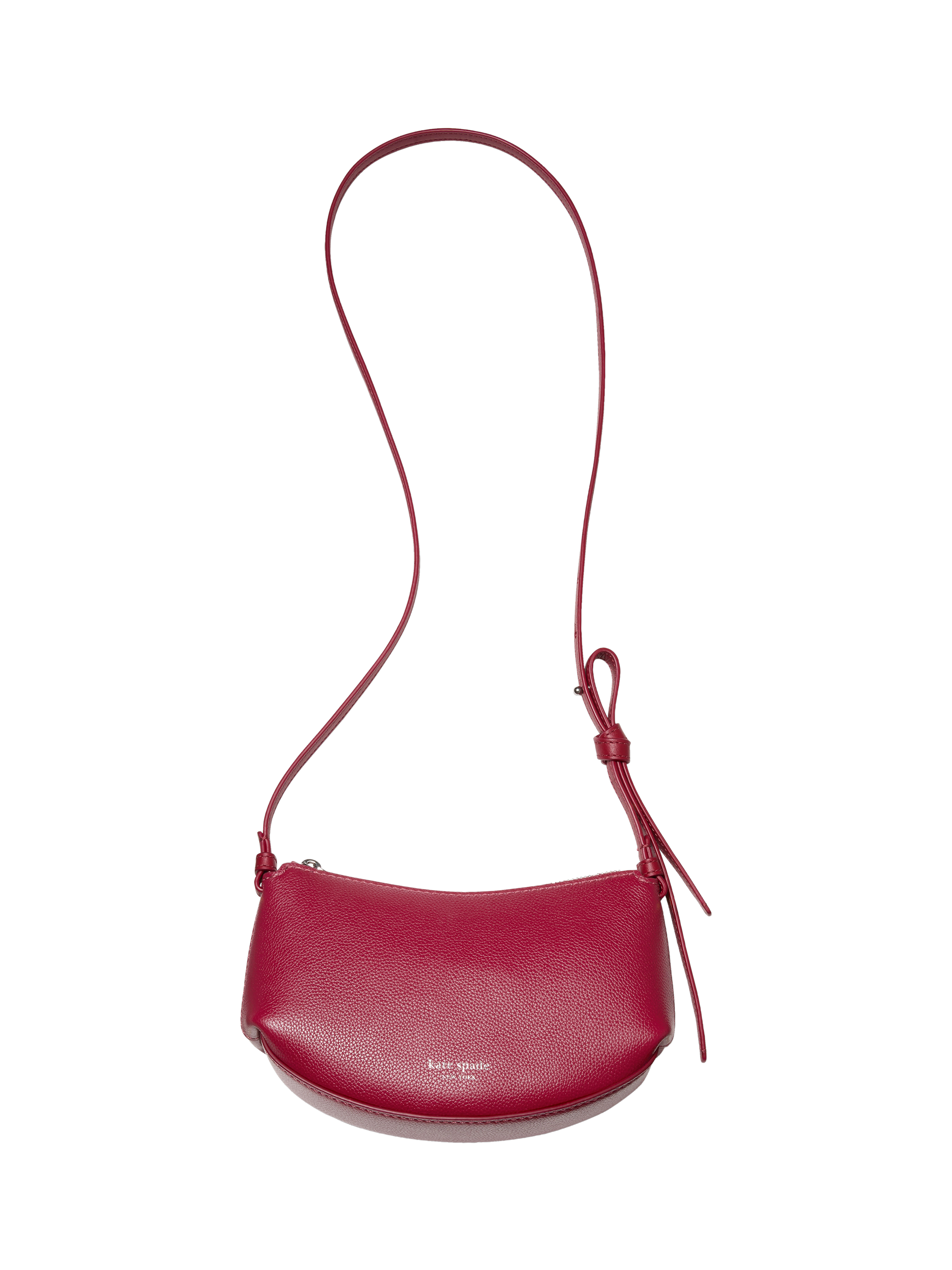 Product image 4 of 5, which shows kate spade new york Loop Leather Cross Body Bag, Red Jam