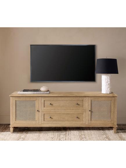 Pottery Barn Sausalito Media Console, Seadrift - view 2, Seadrift