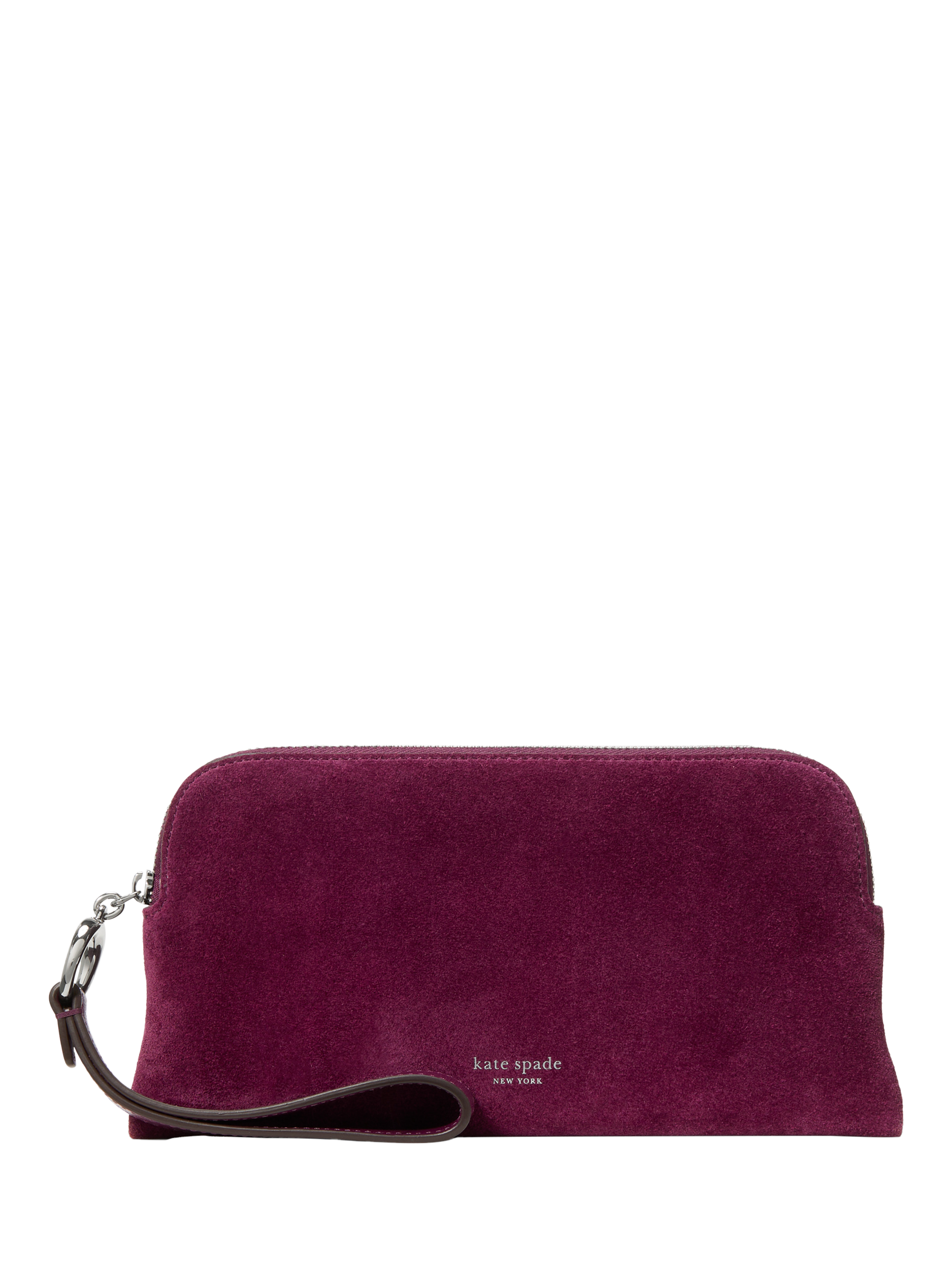 Product image 1 of 2, which shows kate spade new york Halo Suede Wristlet, Purple Agate