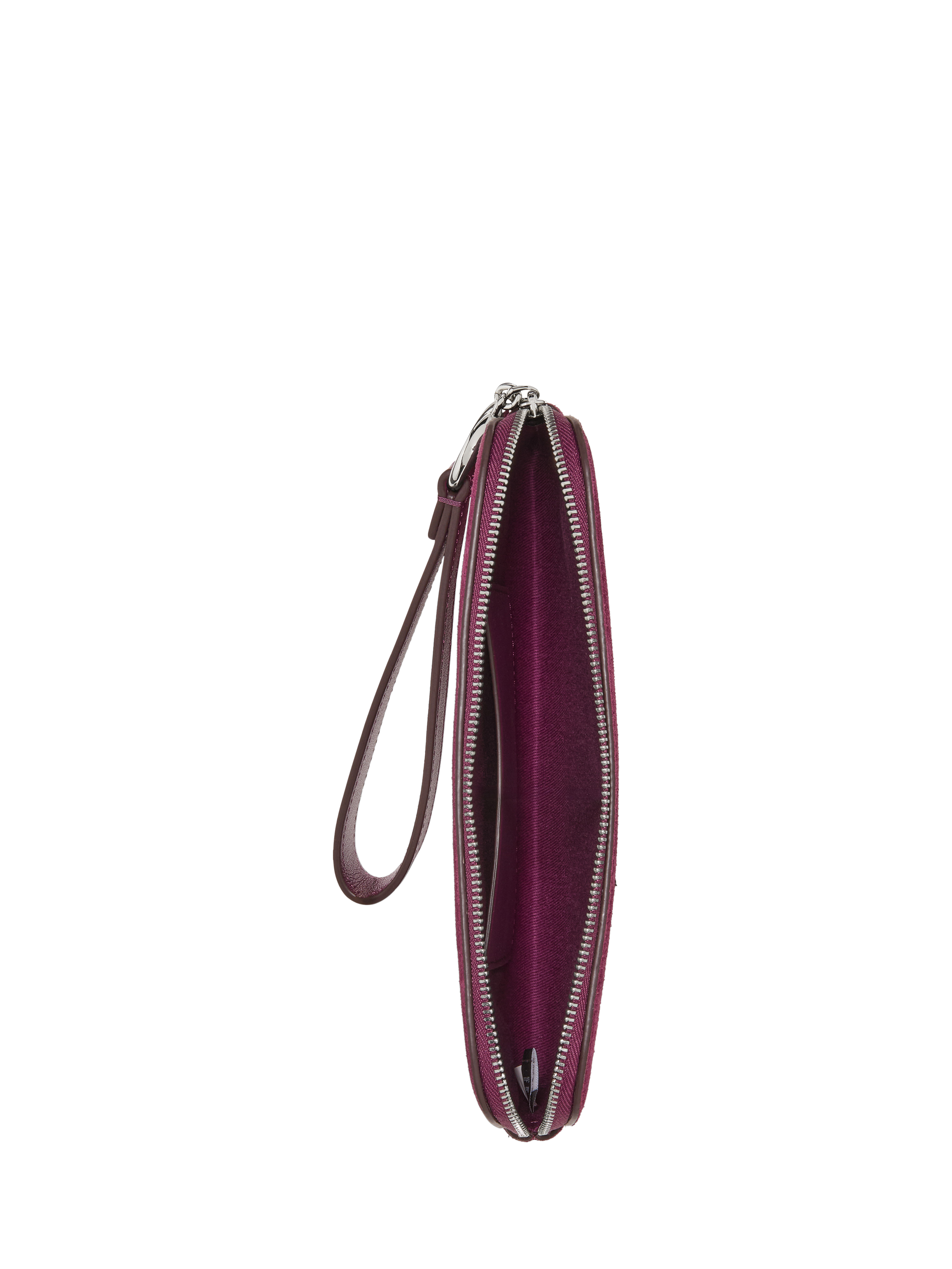 Product image 2 of 2, which shows kate spade new york Halo Suede Wristlet, Purple Agate