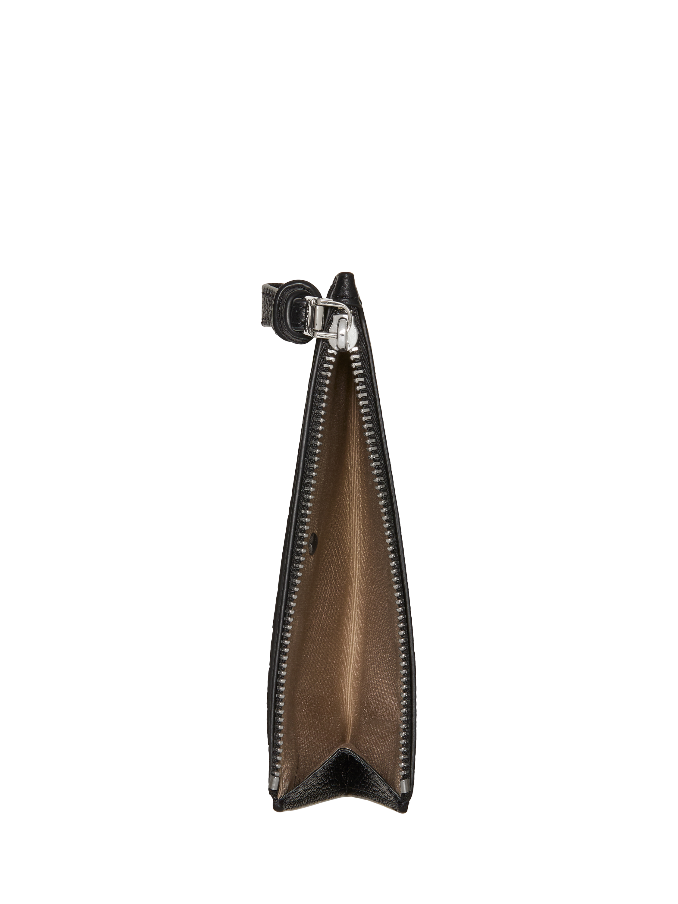 Product image 2 of 3, which shows kate spade new york East West Leather Zip Card Case, Black