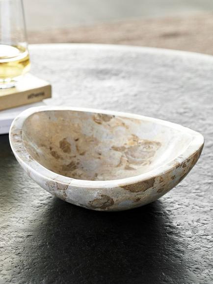 Pottery Barn Decorative Marble Bowl, Natural - view 2, Natural