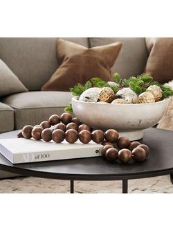 Pottery Barn Orion Terracotta Bowl, White - view 2, White