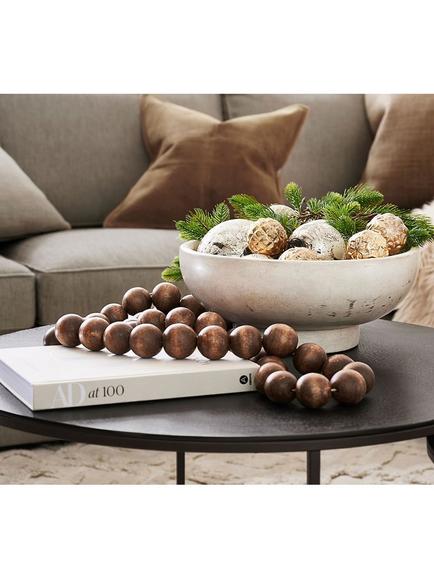 Pottery Barn Orion Terracotta Bowl, White - view 2, White