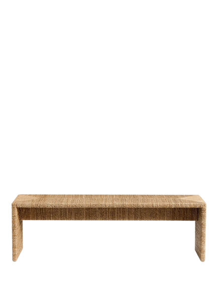 Pottery Barn Malibu Waterfall Bench, Natural, Natural