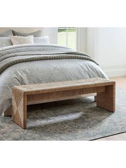 Pottery Barn Malibu Waterfall Bench, Natural - view 2, Natural