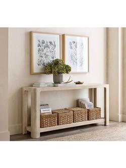 Pottery Barn Aptos Console Table, Sandwash - view 2, Sandwash