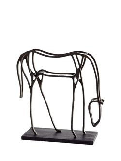 Pottery Barn Large Horse Object, H41cm, Bronze, Bronze