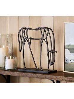 Pottery Barn Large Horse Object, H41cm, Bronze - view 2, Bronze