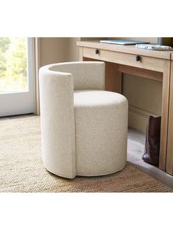 Pottery Barn Balboa Petite Boucle Chair, Oatmeal - view 2, Oatmeal