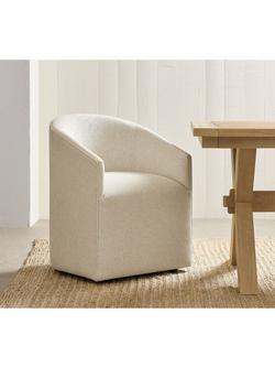 Pottery Barn Baldwin Dining Chair, Oatmeal - view 2, Oatmeal