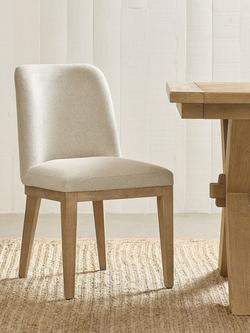 Pottery Barn Layton Dining Chair, Oatmeal - view 2, Seadrift