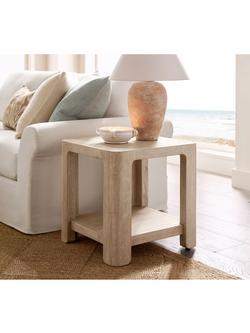 Pottery Barn Aptos Side Table, Sandwash - view 2, Sandwash
