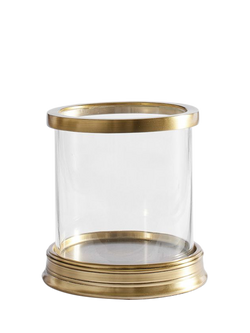 Pottery Barn Daphne Hurricane Candle Holder, Brass, Brass