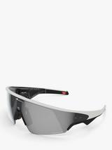 Meta Oakley Meta Vanguard Glasses, Black, Prizm 24K Lens, Matte White/Prizm 24k