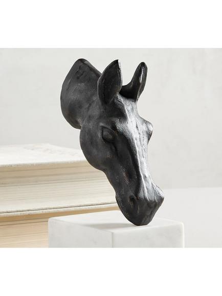 Pottery Barn Horse Head Book Ends, Set of 2, H24cm, Bronze - view 2, Bronze