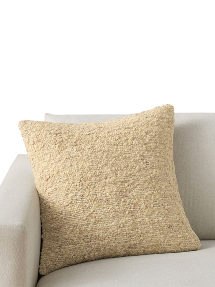 Pottery Barn Carson Woven Cushion Cover, Dark Flax, Dark Flax