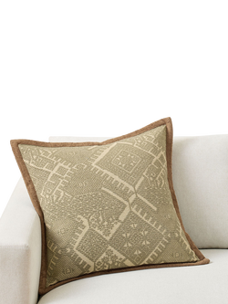 Pottery Barn Fez Embroidered Cushion Cover, Green, Green