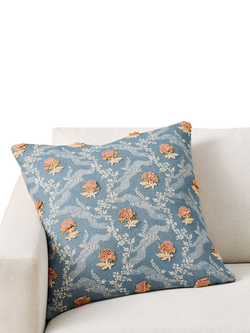 Pottery Barn Jospehine Embroidered Cushion Cover, Blue Multi, Blue Multi