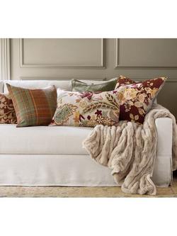Pottery Barn Raven Embroidered Lumbar Cushion Cover, Multi - view 2, Multi