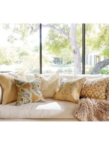 Pottery Barn Vassar Woven Textured Cushion Cover, Parchment - view 2, Parchment