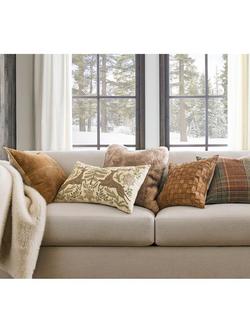 Pottery Barn Woodrow Plaid Cushion Cover, Multi - view 2, Multi