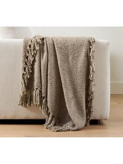 Pottery Barn Dreamy Fringe Throw, Drizzle