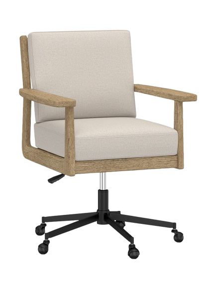 Pottery Barn Cody Swivel Desk Chair, Oatmeal, Oatmeal