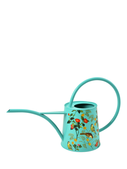 Burgon & Ball RHS Flora & Fauna Indoor Watering Can, 1L, Green/Multi, Multi