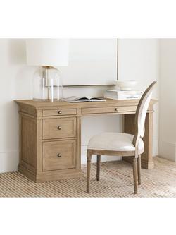 Pottery Barn Livingston Small Desk, Seadrift - view 2, Seadrift