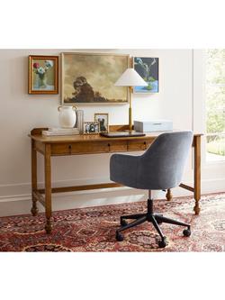 Pottery Barn Summerville Desk, Tuscan Brown - view 2, Tuscan Brown
