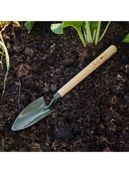 Burgon & Ball BoronGreen RHS Mid-Length Handle Trowel, Green - view 2, Green