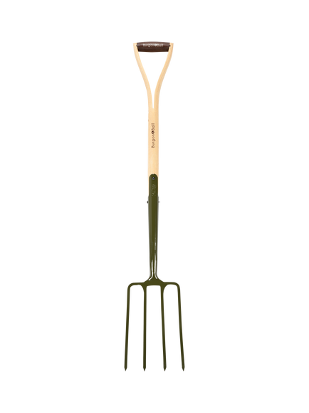 Burgon & Ball BoronGreen RHS Digging Fork, Green, Green