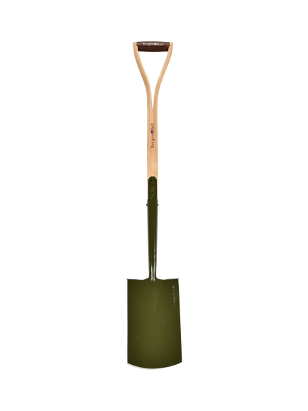 Burgon & Ball BoronGreen RHS Digging Spade, Green, Green