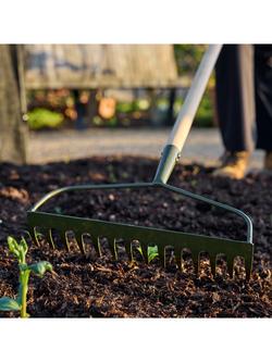 Burgon & Ball BoronGreen RHS Ground Rake, Green - view 2, Green