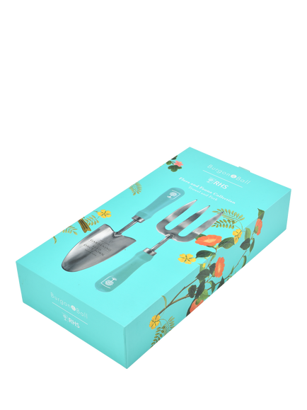 Burgon & Ball RHS Flora & Fauna Trowel & Fork Gift Set - view 2, Multi