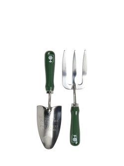 Burgon & Ball RHS Woodland Wonders Trowel & Fork Gift Set, Green