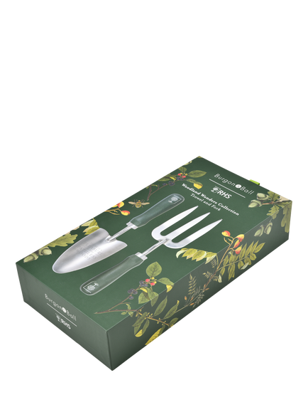 Burgon & Ball RHS Woodland Wonders Trowel & Fork Gift Set - view 2, Green