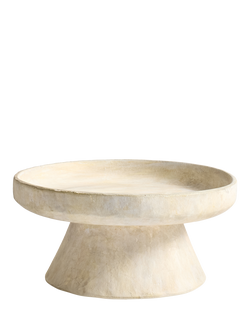 Pottery Barn Artisan Studio Footed Earthenware Bowl, 30cm, Natural, Natural