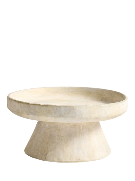 Pottery Barn Artisan Studio Footed Earthenware Bowl, 30cm, Natural, Natural