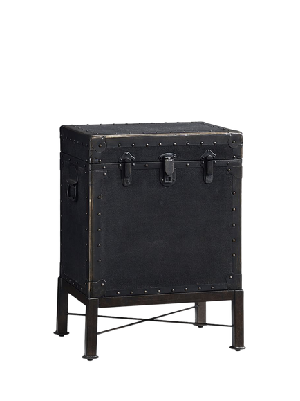 Pottery Barn Ludlow Accent Table, Black, Black