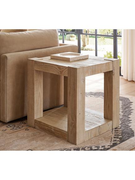 Pottery Barn Rockport Side Table, Sand - view 2, Pale Sand