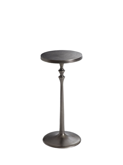 Pottery Barn Round Metal Cocktail Table, Bronze, Bronze