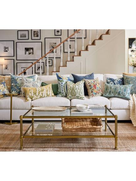 Pottery Barn Everson Coffee Table, Brass - view 2, Brass