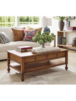 Pottery Barn Summerville Coffee Table, Tuscan Brown - view 2, Tuscan Brown