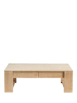 Pottery Barn Travertine Coffee Table, Fog, Fog