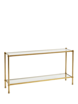 Pottery Barn Everson Console Table, Brass, Brass