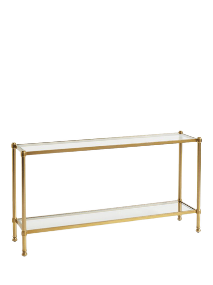 Pottery Barn Everson Console Table, Brass, Brass
