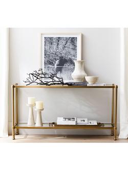 Pottery Barn Everson Console Table, Brass - view 2, Brass