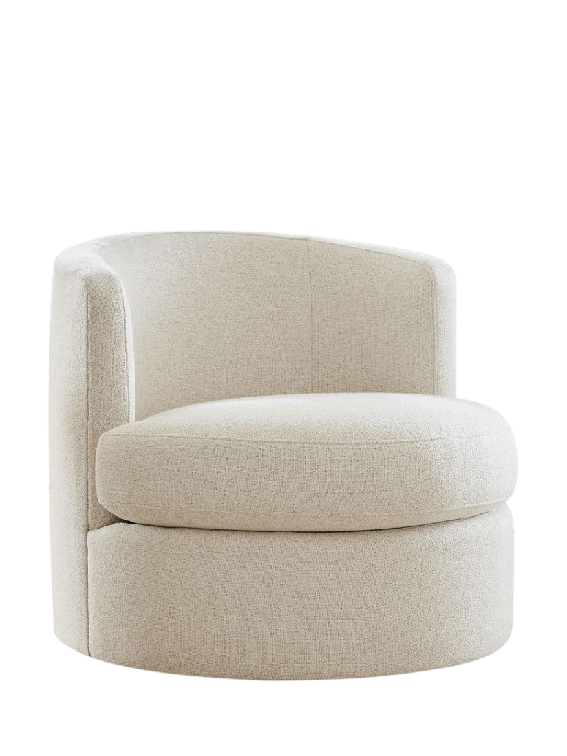 Balboa Range, Pottery Barn Balboa Swivel Armchair, Oatmeal